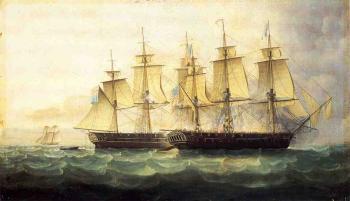James E Buttersworth : The USS Chesapeake and the HMS Shannon